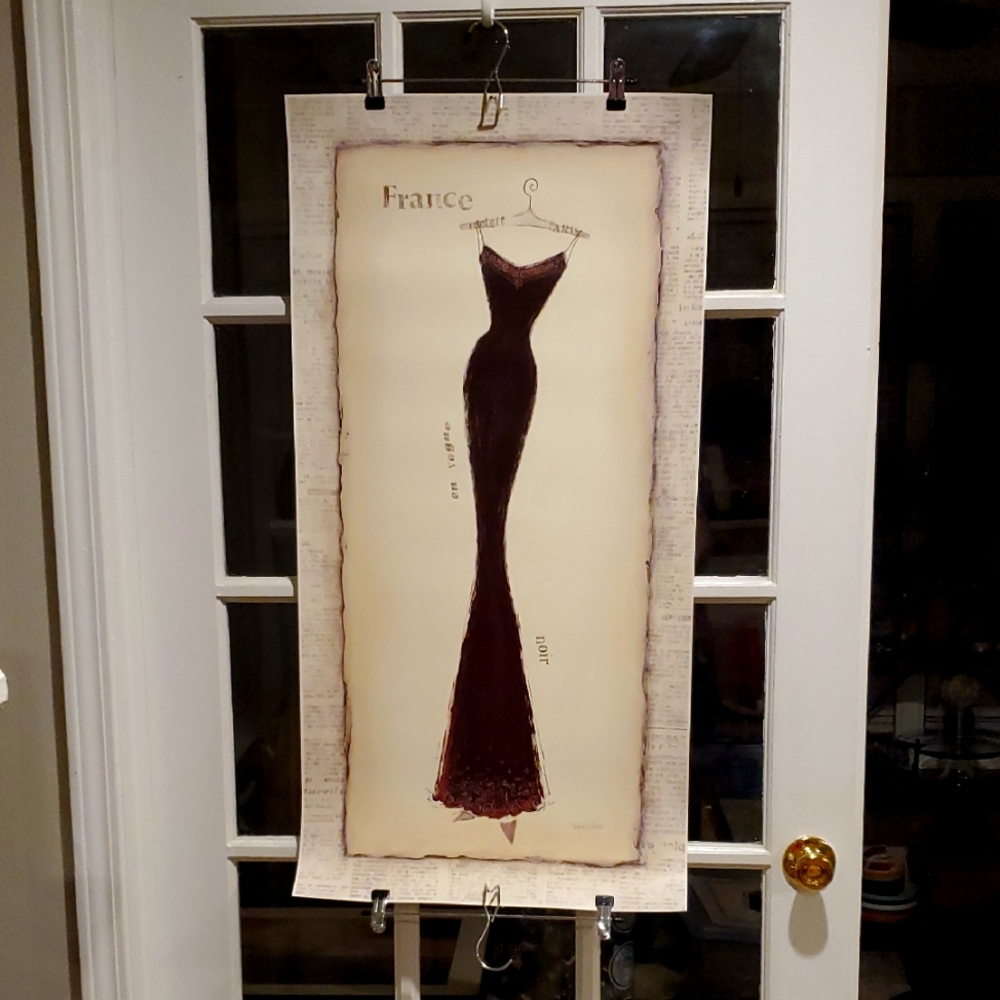 Vintage Emily Adams Print, "Vogue Silhouette"